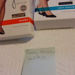 Panty Hose Set #13 (Includes Nude & Black)